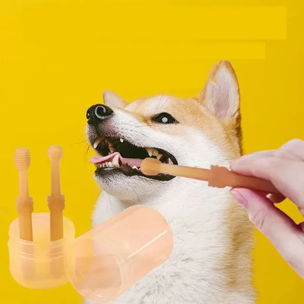 Teeth Whitening Dog/Cat Silicone Soft Toothbrush