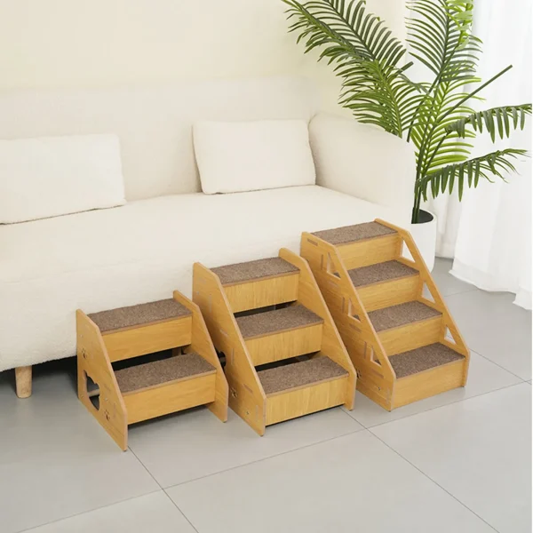 Wooden Pet Steps For Couche's, Beds