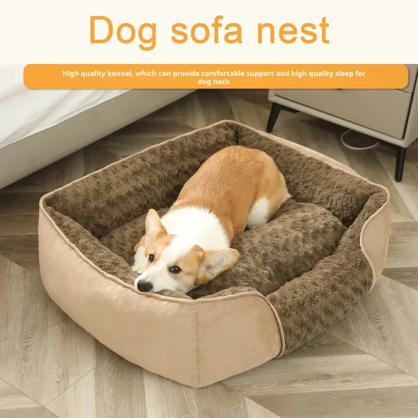 Pet Bed Washable with Removable Cushion for Cats and Dogs