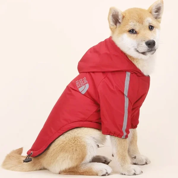 Autumn Winter Dog Waterproof Hoodie Reflective Coat