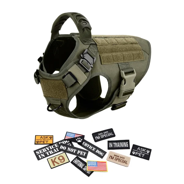 Dog Nylon Vest Harness Set with Collar and Leash
